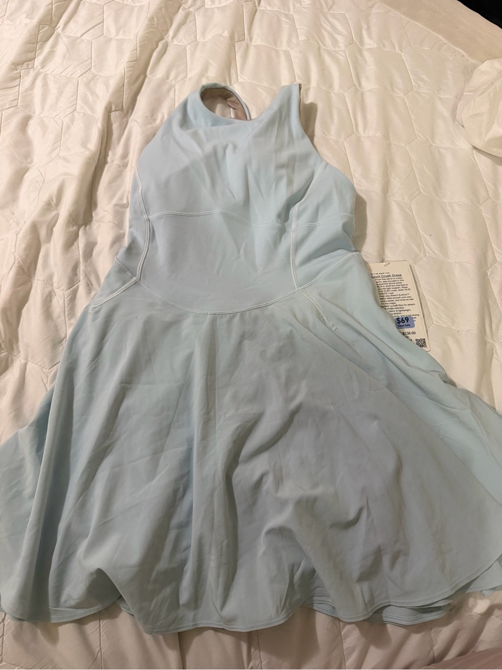 lululemon athletica Light Blue Athletic Skater Dress